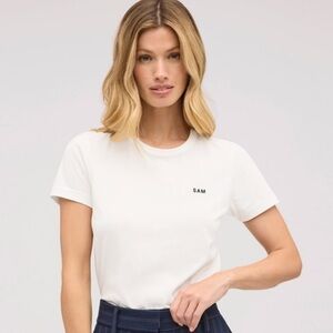 Sam Edelman White Short Sleeve Tee